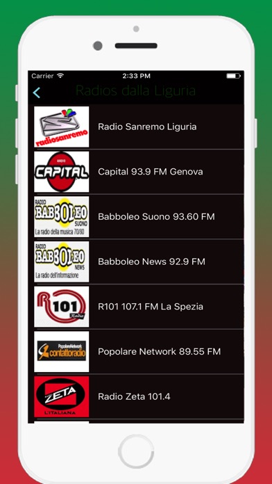 Screenshot #3 pour Radios Italia FM / Radio Italiane - Ascolta online