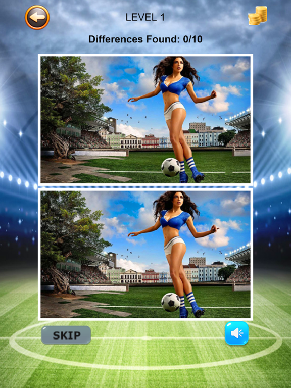 Find and Spot The Differences Football Soccer Star