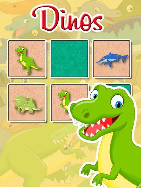 Dinosaurus Find the Pairs Learning & memo Game