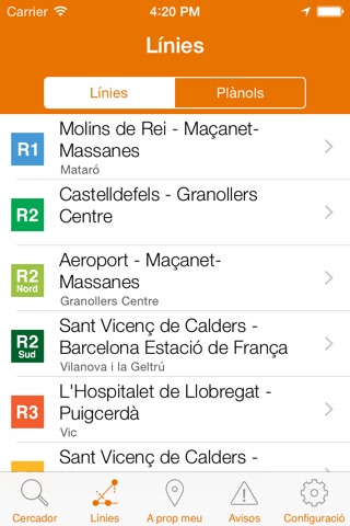 Rodalies de Catalunya screenshot 2