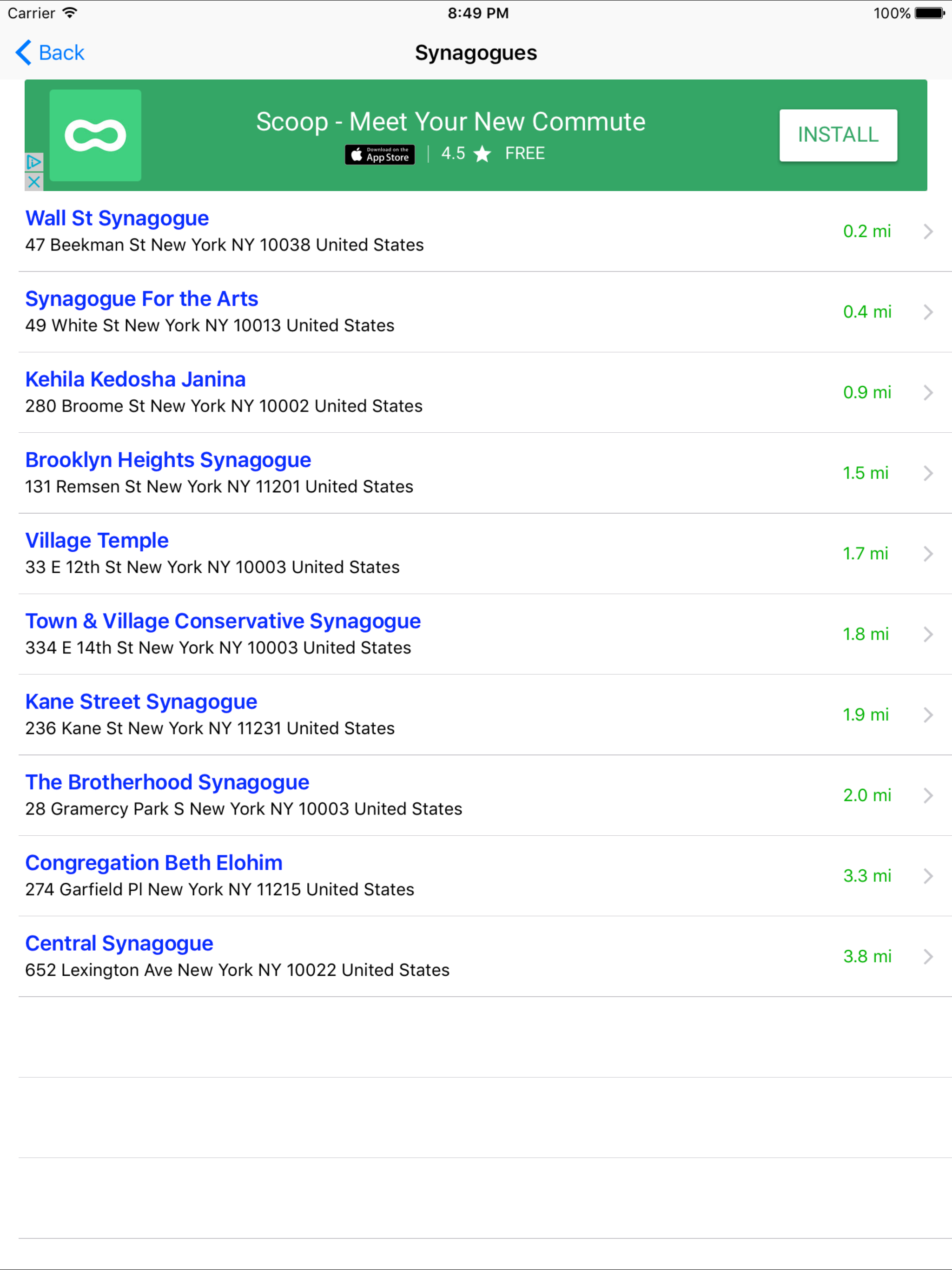 Museum, Mosque and Nearest Synagogue Finder screenshot 8