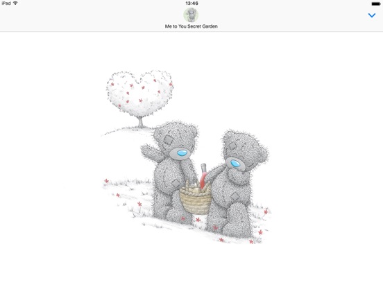 Me To You Secret Garden iPad screenshot 5 - Stickers app