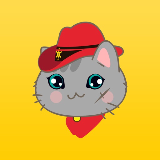 Kitty Cowboy Stickers for iMessage Icon