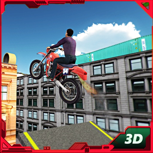 Motorbike Roof Jumping Stunts & Pro Driver Sim icon