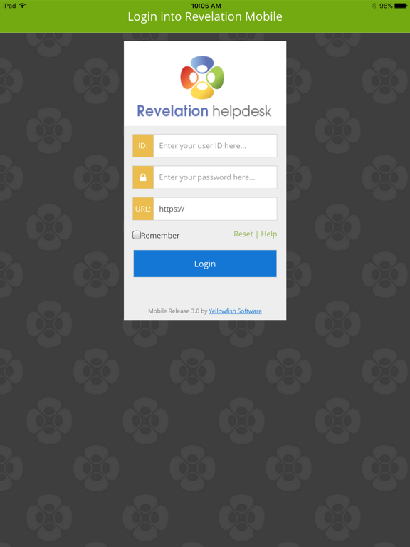 Revelation Mobile iPad screenshot 1 - Business app