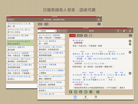 Screenshot #5 pour 日本語活用慣用句，正體中文版