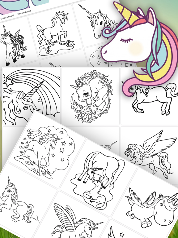 Screenshot #4 pour Cute Unicorn Coloring Drawing Book for Girl