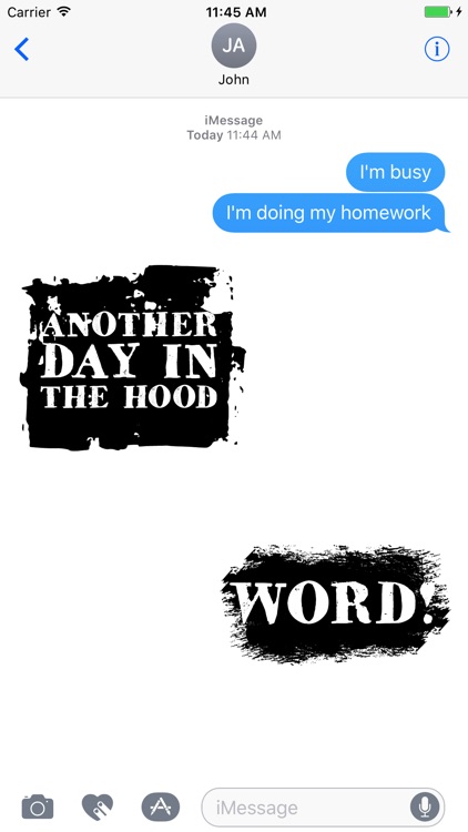 Hip Hop Words Text Sticker Pack