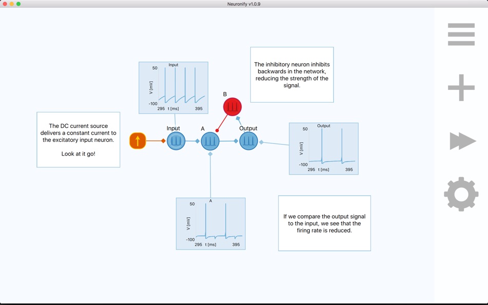 #4. Neuronify (macOS) 由: Anders Hafreager