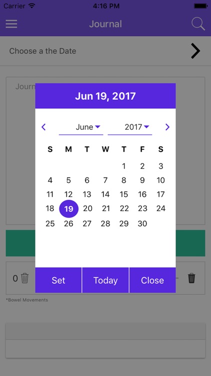 Crohns Food Tracker