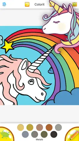 Game screenshot Cute Unicorn Coloring Drawing Book for Girl apk