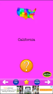 u.s. state capitals! states & capital quiz game iphone screenshot 2