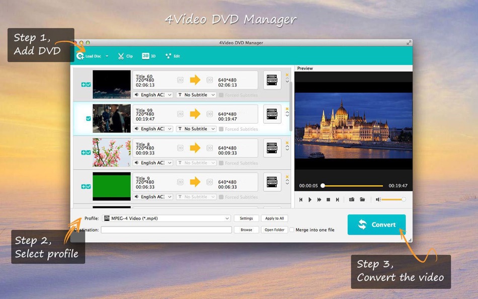 4Video DVD Manager -DVD Ripper - 5.3.17 - (macOS)