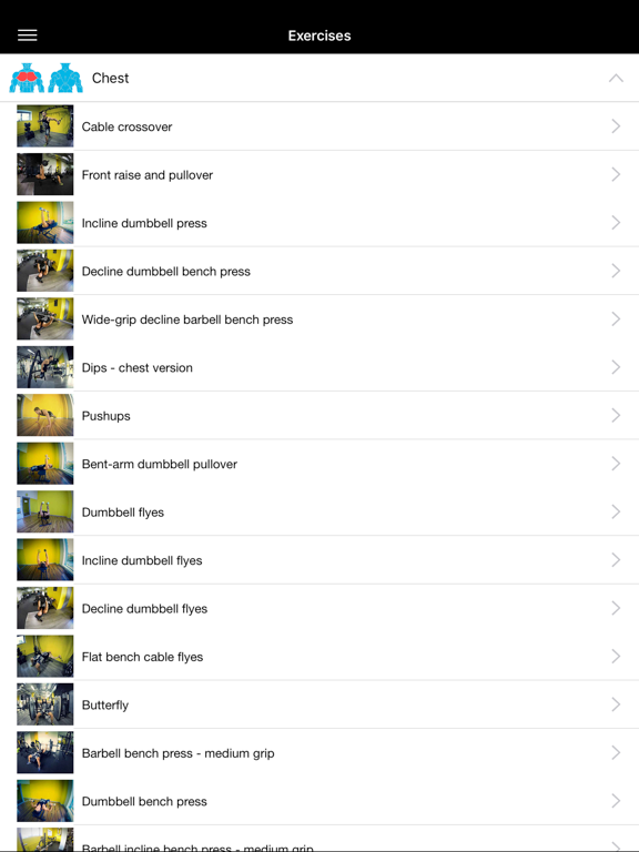 GymApp Pro Workout Log iPad screenshot