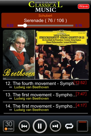 Listen Master:Bach,Beethoven,Mozart,Debussy,Haydn, screenshot 2