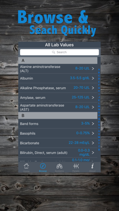 Lab Values Reference Guide screenshot 4