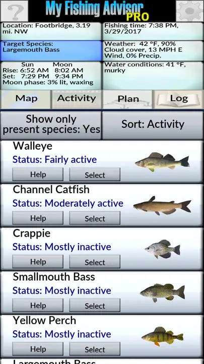 My Fishing Advisor iPhone Ekran Görüntüsü 2