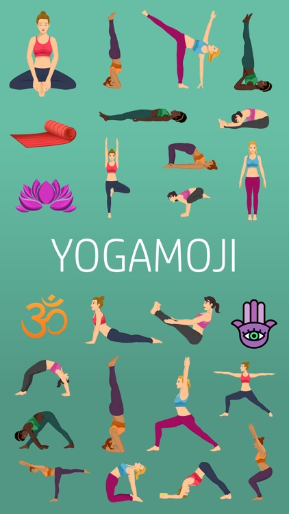 Yogamoji: Blissed out emojis & stickers for yogis