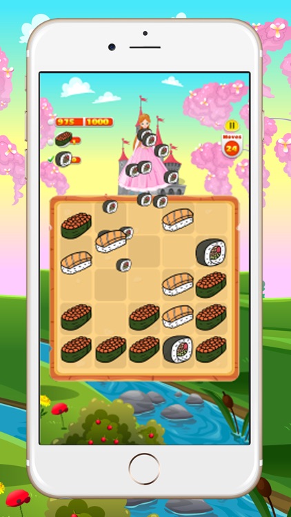 Princess Sushi - Girls Feed Foods Match screenshot-3