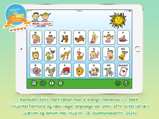 Screenshot #1 for Lærum og leikum með hljóðin - Allt efnið