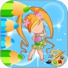 Dress Beauty Cartoon Coloring Version