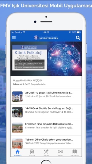 FMV Işık Üniversitesi Mobil(圖1)-速報App