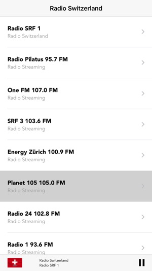 Radio Switzerland LIVE stream : Radios Swiss Pop on the App Store