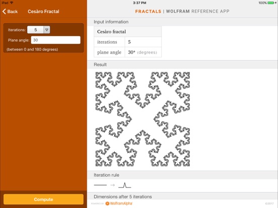 Screenshot #6 pour Wolfram Fractals Reference App