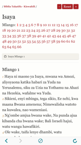 Biblia Takatifu : Bible in Swahili Audio book screenshot