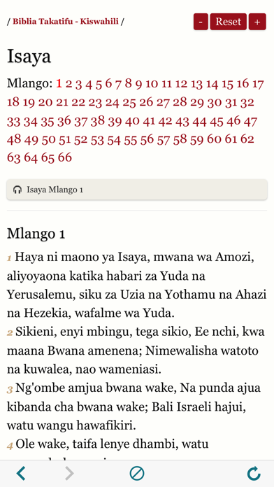 Biblia Takatifu : Bible in Swahili Audio book Screenshot