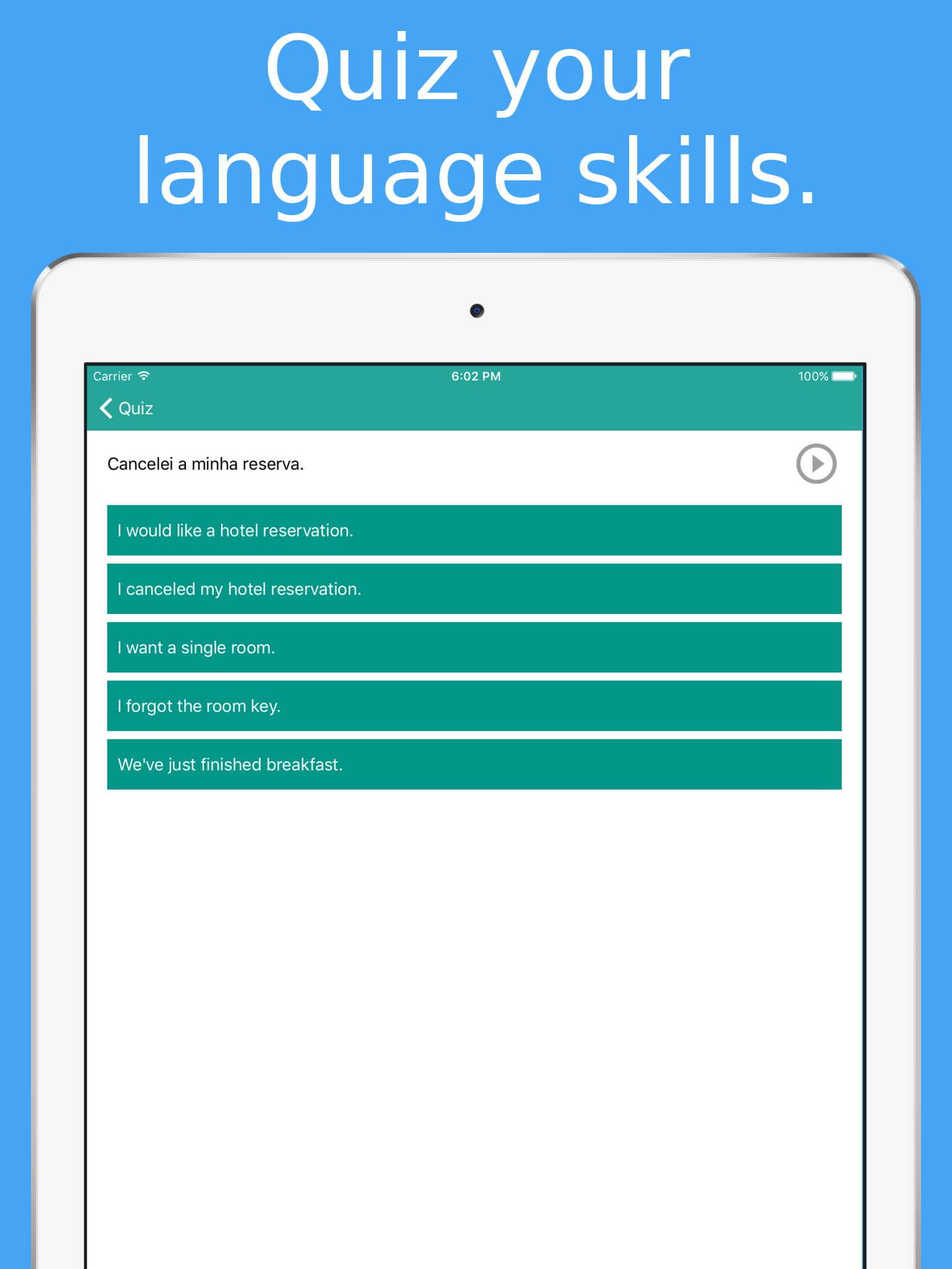 Simply Learn Portuguese - Travel Phrasebook screenshot 9