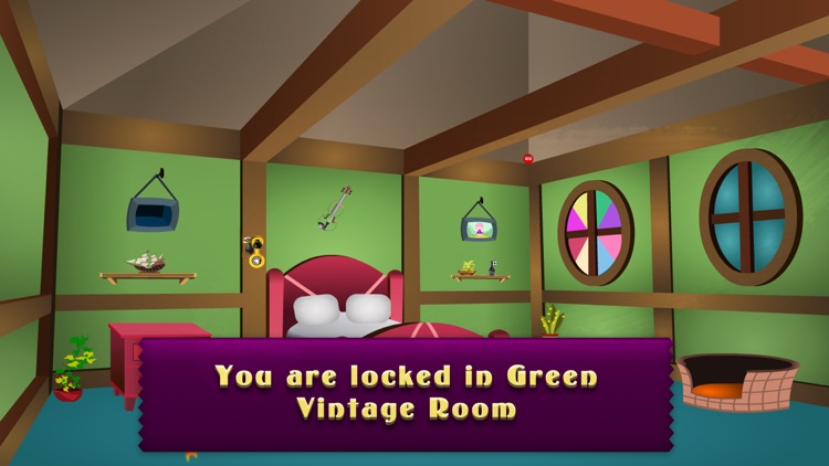 Can You Escape From The Green Vintage Room?