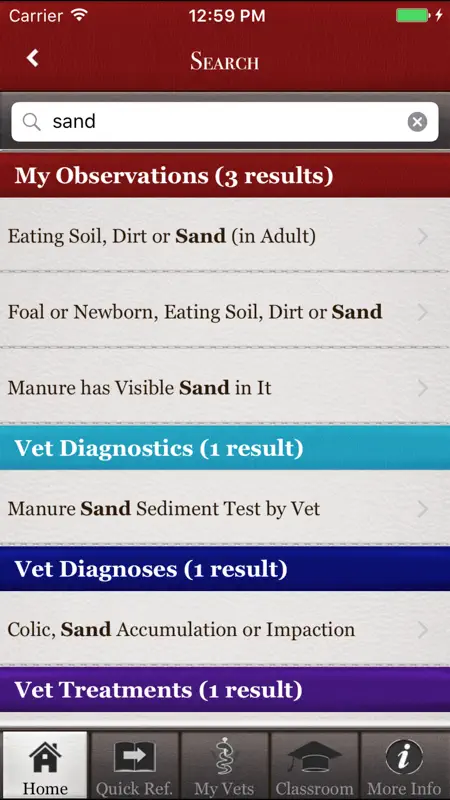 Horse Side Vet Guide screenshot 4 of 5