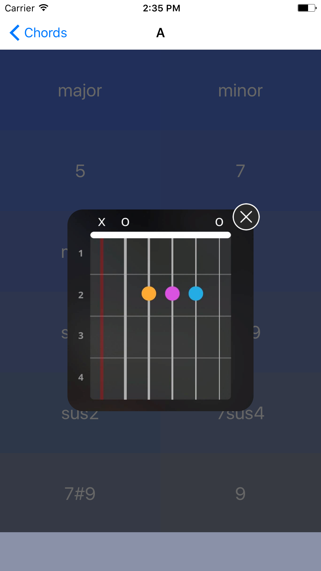Guitar Chord Diagrams screenshot 3