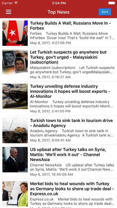 Screenshot #1 pour Turkey News Today in English & Turkish Radio