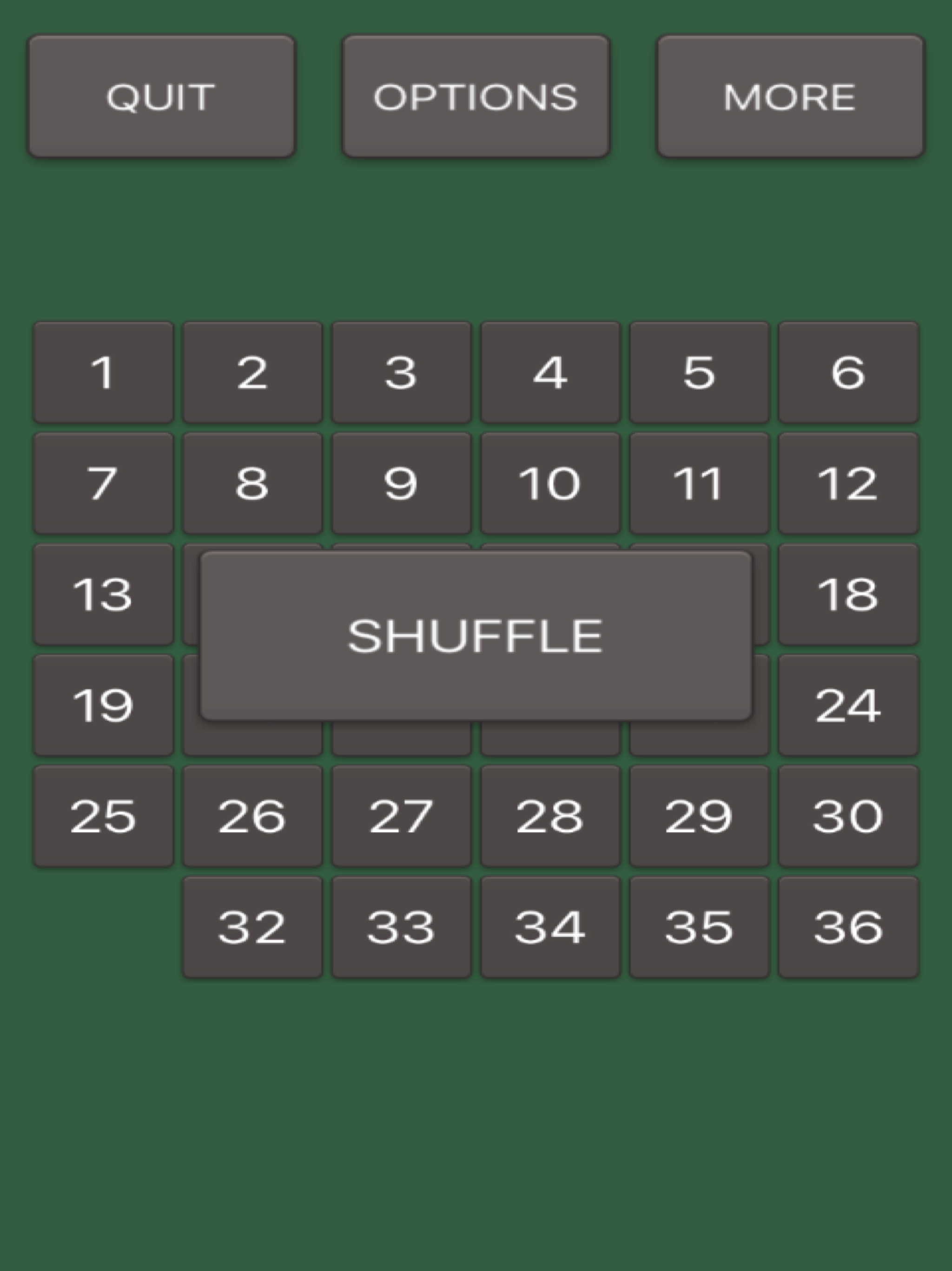 Number Sliding Puzzle