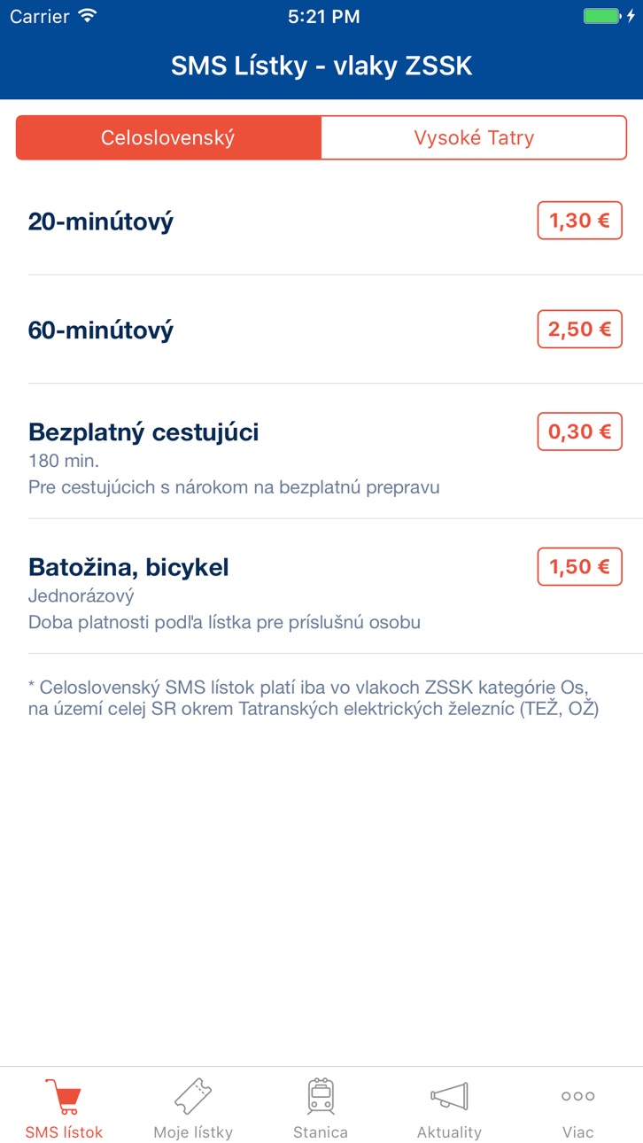 iPhone screenshot