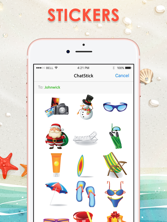 Screenshot #4 pour The Holiday Stickers Emojis for iMessage ChatStick