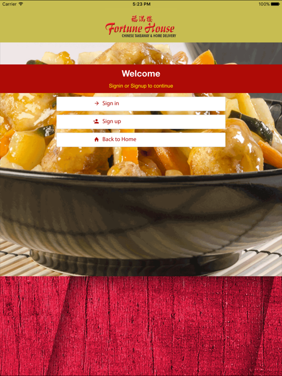 Fortune House Chinese Takeaway iPad screenshot
