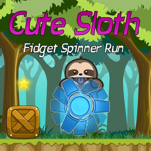 Cute Sloth Fidget Spinner ABC's Run & Learn Icon