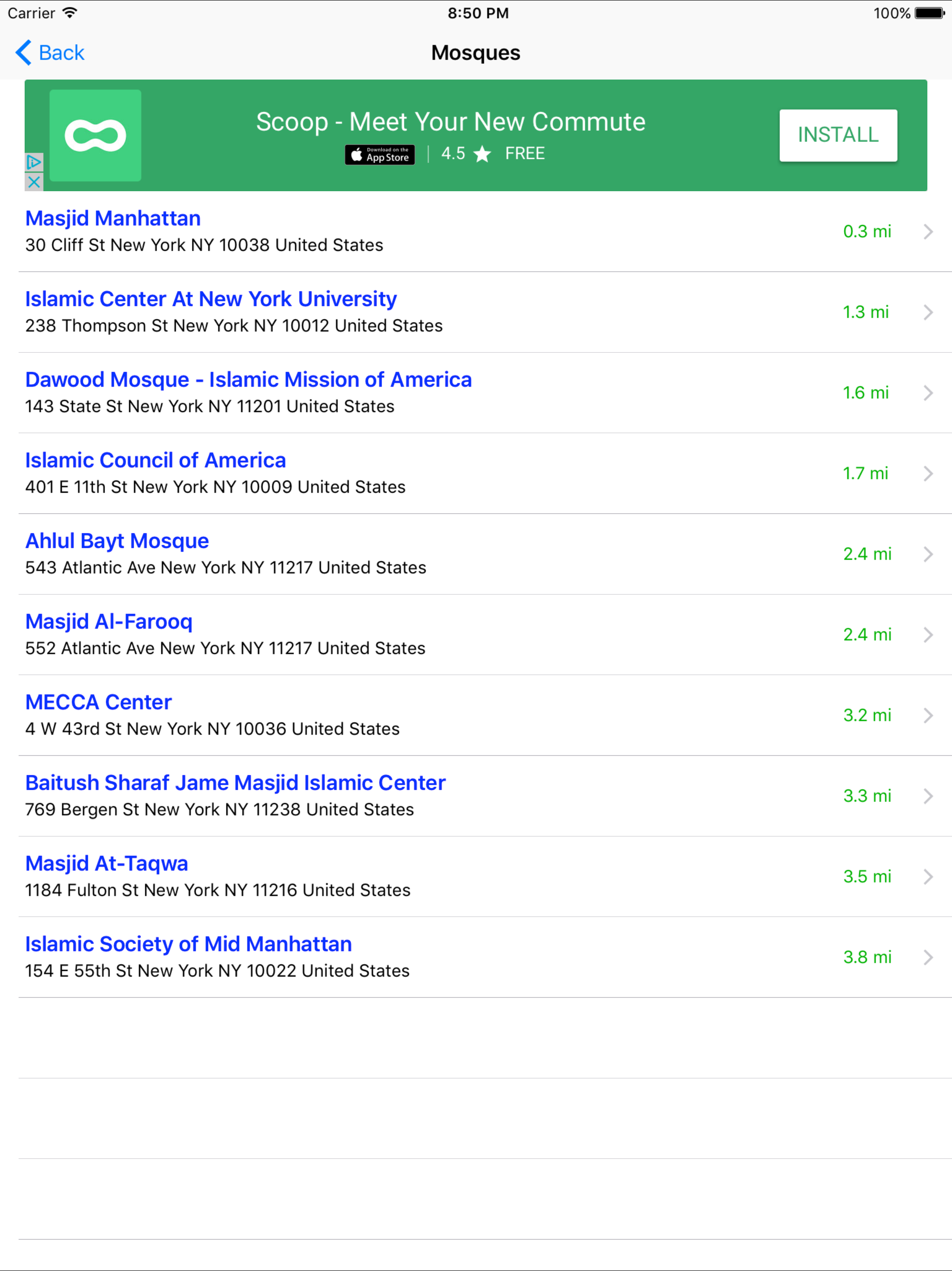 Museum, Mosque and Nearest Synagogue Finder screenshot 9