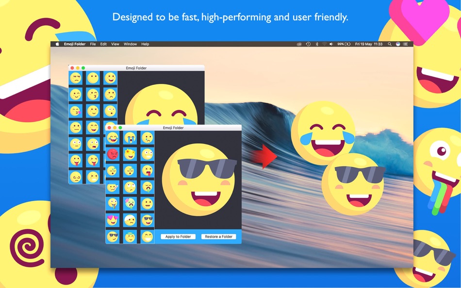 #3. Emoji Folder - personalize (macOS) 来自: luca calciano