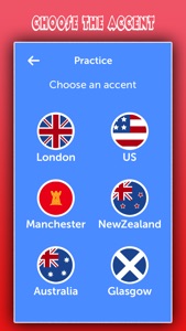 English Accent Trainer, best voice learning screenshot #1 for iPhone