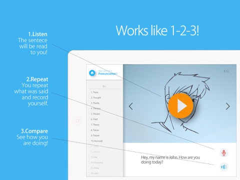 Speak English - Listen, Repeat, Compare screenshot 2