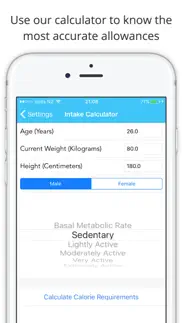 5:2 fast diet calculator, tracker & planner iphone screenshot 2