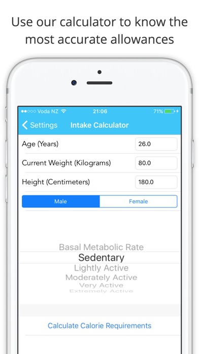 Screenshot #2 pour 5:2 Fast Diet Calculator, Tracker & Planner