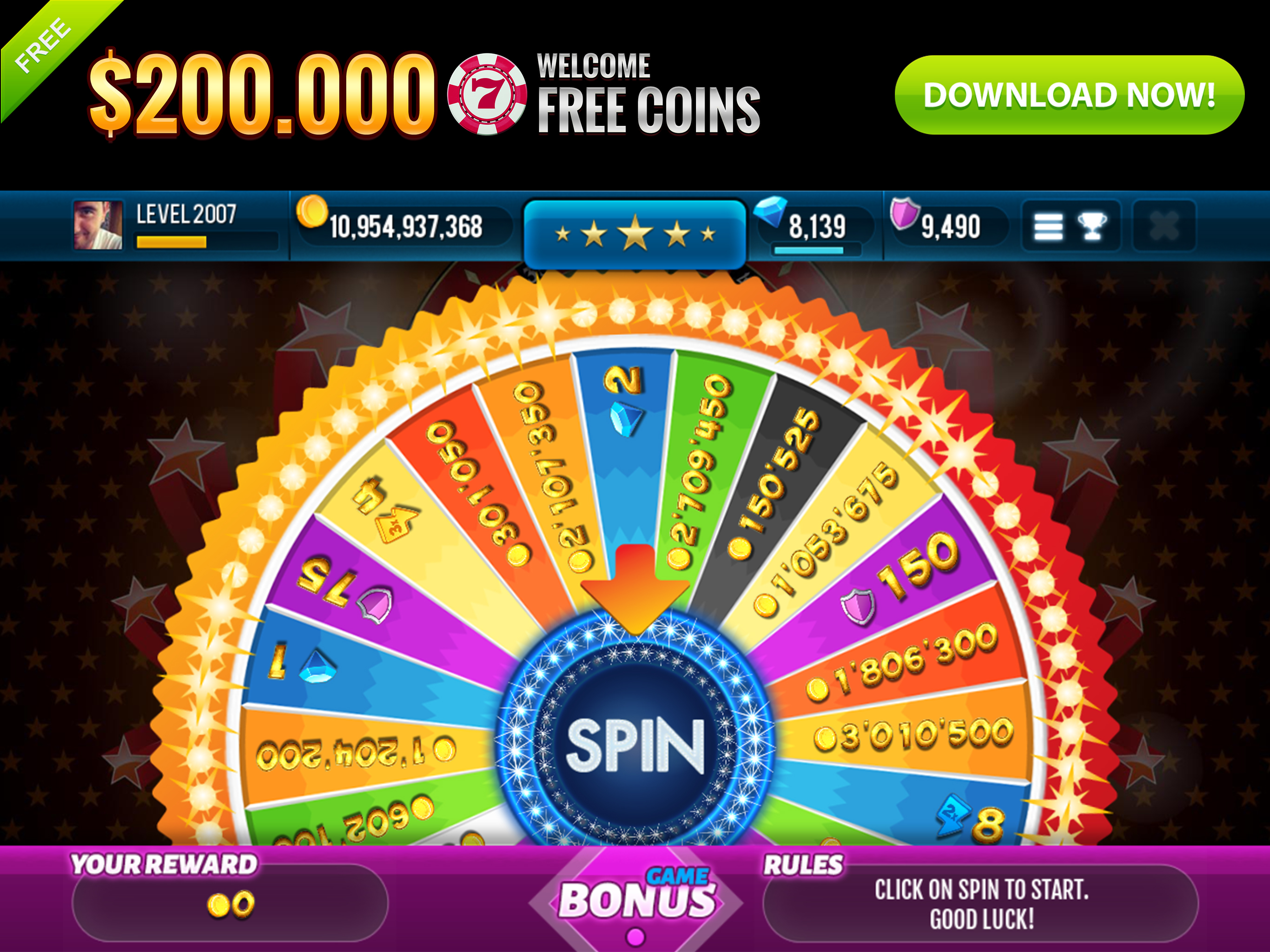 Fortune in Vegas Jackpots Slot