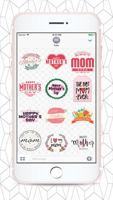 Screenshot #2 pour Cute Mother's Day Stickers for Messaging