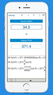 square feet / square meters area converter iphone screenshot 4