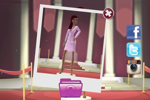 Red Carpet 3D Dress Up Game: Fashion Makeover screenshot 4